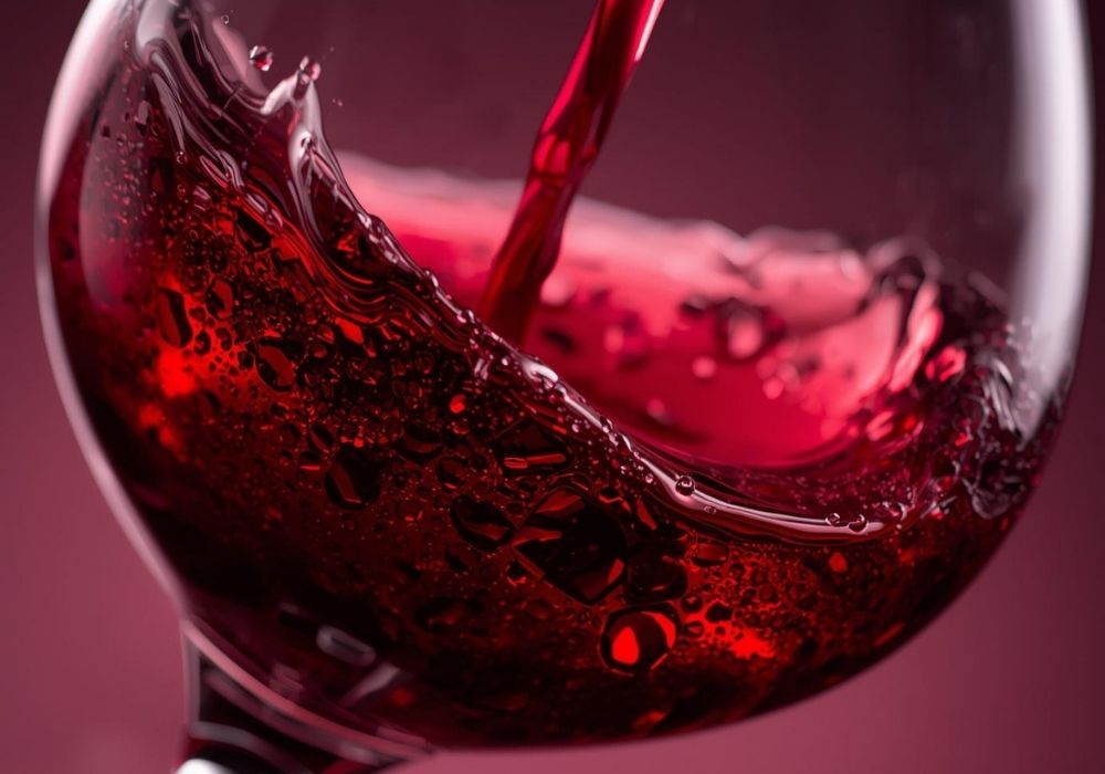 bester alkoholfreier Wein in Glas